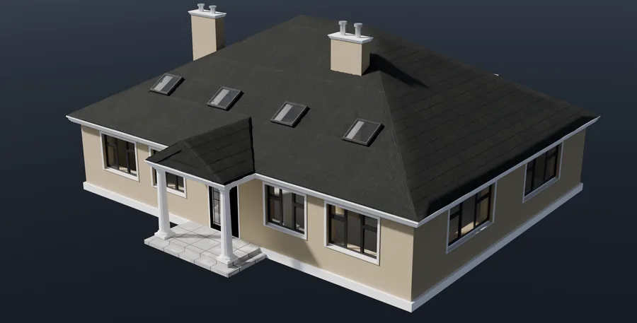 Irish home after roof, wall and window insulation upgrades by AGI Construction — improved to a B-rated BER